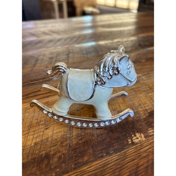 Decorative Rocking Horse Trinket Box With Jewels - Picture 2 of 7